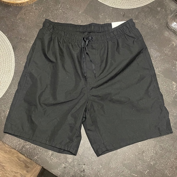 🆕 Mens Old Navy Black Swim Trunks - Size S - Picture 1 of 9